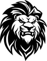 lion, noir et blanc vecteur illustration