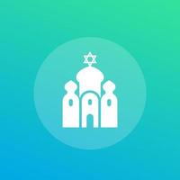 icône de vecteur de synagogue