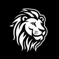 Lion - minimaliste et plat logo - vecteur illustration