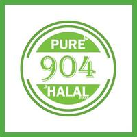 conception avec halal feuille conception 904 vecteur