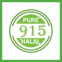 conception avec halal feuille conception 915 vecteur