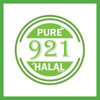conception avec halal feuille conception 921 vecteur