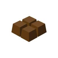 vecteur d'icône de chocolat