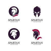 logo spartiate vecteur logo casque spartiate