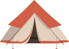 vecteur main tiré camping tente illustration