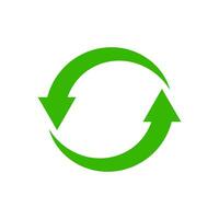 recycler icône symbole vecteur. recyclage et rotation La Flèche icône pack vecteur