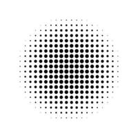 demi-teinte à pois grunge noir cercle. remplage ornement avec circulaire Cadre effet avec Créatif artistique vecteur minimalisme