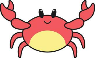 mignonne Crabe illustration vecteur