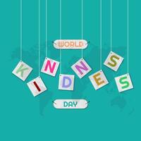 monde la gentillesse jour, novembre 13, avec Facile typographie, salutation carte Publier vecteur
