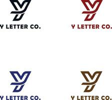 y lettre logo comme oiseau vecteur