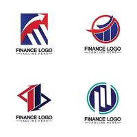 La finance d'entreprise et la conception d'illustration vectorielle de logo de marketing vecteur