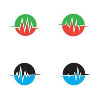 art design santé médical rythme cardiaque pouls vecteur