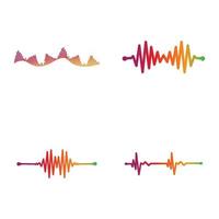 onde sonore logo modèle vecteur icône illustration