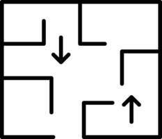 évacuation vecteur icône