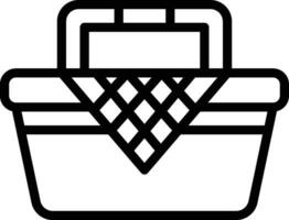 icône de vecteur de panier de pique-nique