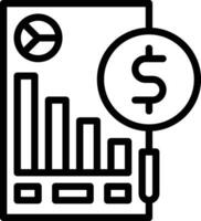 icône de vecteur d'analyse de données