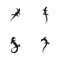 lézard vecteur icône logo et modèle de symbole