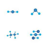 conception d'illustration vectorielle de molécule vecteur