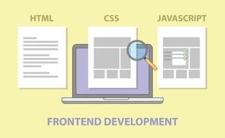 développement de sites Web frontend comparer comparaison vecteur