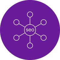 icône de lien vectoriel seo