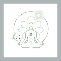 reiki yoga méditation image vecteur