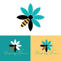 abeille logo pour entreprises vecteur