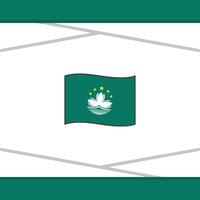 macao drapeau abstrait Contexte conception modèle. macao indépendance journée bannière social médias poste. macao vecteur