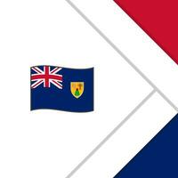 les turcs et caicos îles drapeau abstrait Contexte conception modèle. les turcs et caicos îles indépendance journée bannière social médias poste. dessin animé vecteur