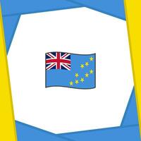 Tuvalu drapeau abstrait Contexte conception modèle. Tuvalu indépendance journée bannière social médias poste. Tuvalu bannière vecteur