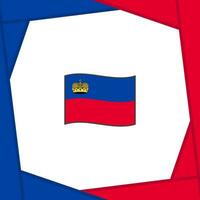 Liechtenstein drapeau abstrait Contexte conception modèle. Liechtenstein indépendance journée bannière social médias poste. Liechtenstein bannière vecteur