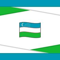 Ouzbékistan drapeau abstrait Contexte conception modèle. Ouzbékistan indépendance journée bannière social médias poste. Ouzbékistan vecteur