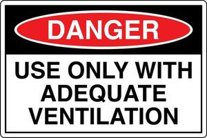 osha sécurité panneaux marquage étiquette normes danger avertissement mise en garde remarquer utilisation seulement avec adéquat ventilation vecteur