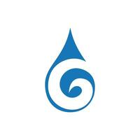 modèle de logo de goutte d'eau vecteur