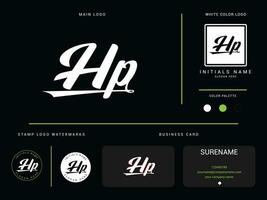 typographie hp vêtements logo, initiale hp h p luxe mode Vêtements logo pour vous vecteur