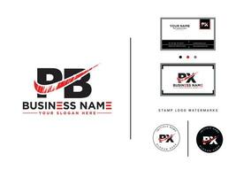 ancien pb brosse logo, monogramme pb affaires logo lettre avec affaires carte vecteur