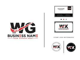 wg initiale brosse logo art, moderne wg affaires logo icône vecteur