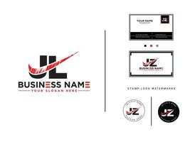 Créatif jl luxe brosse logo, Nouveau lettre jl affaires logo pour votre marque vecteur