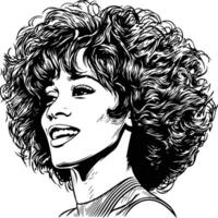 Whitney Houston illustration vecteur
