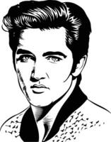 elvis Presley portrait illustration vecteur