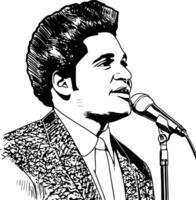 jackie wilson illustration vecteur