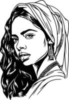 aaliyah vecteur illustration