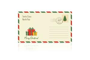 lettre pour Père Noël claus vecteur