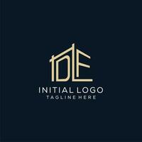 initiale df logo, nettoyer et moderne architectural et construction logo conception vecteur