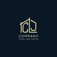 initiale cj logo, nettoyer et moderne architectural et construction logo conception vecteur