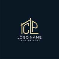 initiale cp logo, nettoyer et moderne architectural et construction logo conception vecteur