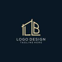 initiale kg logo, nettoyer et moderne architectural et construction logo conception vecteur