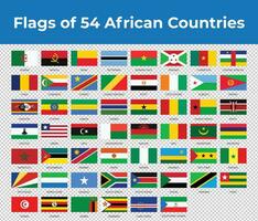 drapeaux de 12 africain des pays vecteur