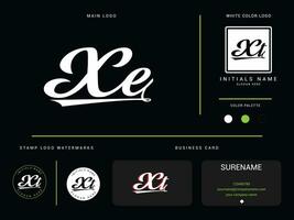minimaliste luxe xe logo image, vêtements xe ex mode logo icône vecteur avec l'image de marque