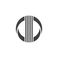 vecteur de logo de bague de cercle de mouvement de rayures