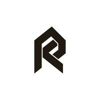 lettre rk Facile lié géométrique logo vecteur